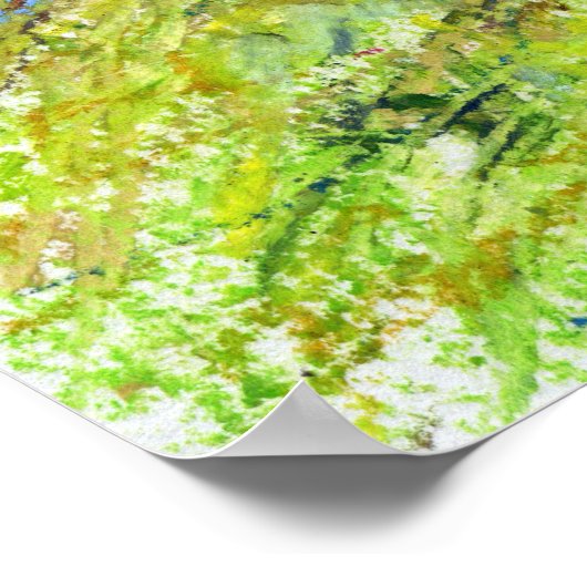 Poster Printemps dans le West Park, Long Eaton (imprimer) (Coin)