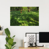Poster Printemps dans les bois (Bureau à domicile)
