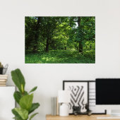 Poster Printemps dans les bois 01 (Bureau à domicile)