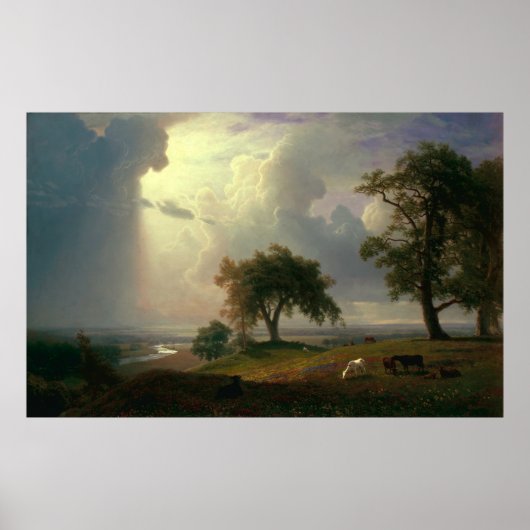 Poster Printemps de Californie par Albert Bierstadt (Devant)