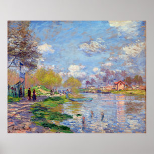 Poster Printemps de Claude Monet au bord de la Seine
