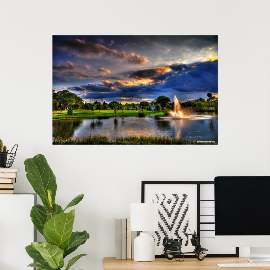 Poster Printemps de Floride (Bureau à domicile)