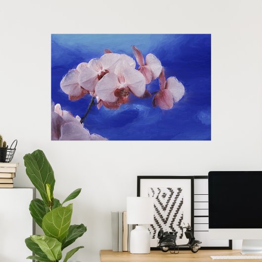 Poster Printemps des orchidées (Bureau à domicile)