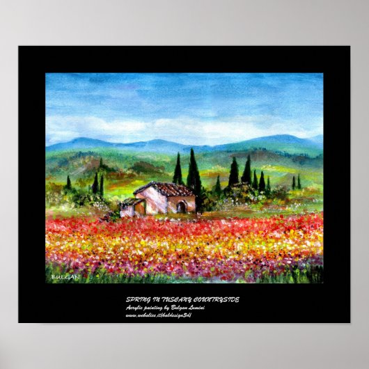 POSTER PRINTEMPS EN TOUSCANE 2 (Devant)