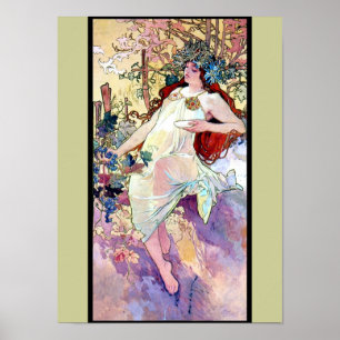 Poster Printemps été hiver