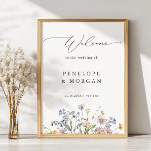 Poster Printemps Fleur sauvage Meadow Garden Mariage Bien