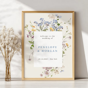 Poster Printemps Fleur sauvage Meadow Garden Mariage Bien