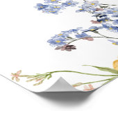 Poster Printemps Fleur sauvage Meadow Garden Mariage Bien (Coin)