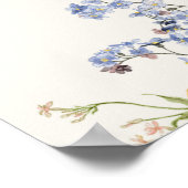 Poster Printemps Fleur sauvage Meadow Garden Mariage Bien (Coin)