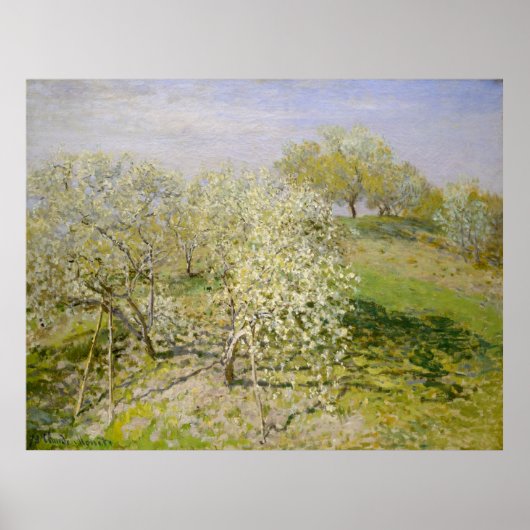 Poster Printemps (Fruits en fleurs) Claude Monet (Devant)