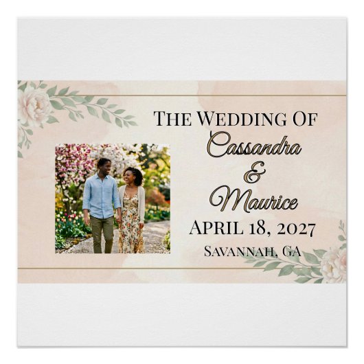 Poster 🌸 PRINTEMPS — “Jardin Éthéré” Brillant (Devant)