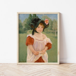 Poster Printemps : Margot debout dans un jardin Mary Ca
