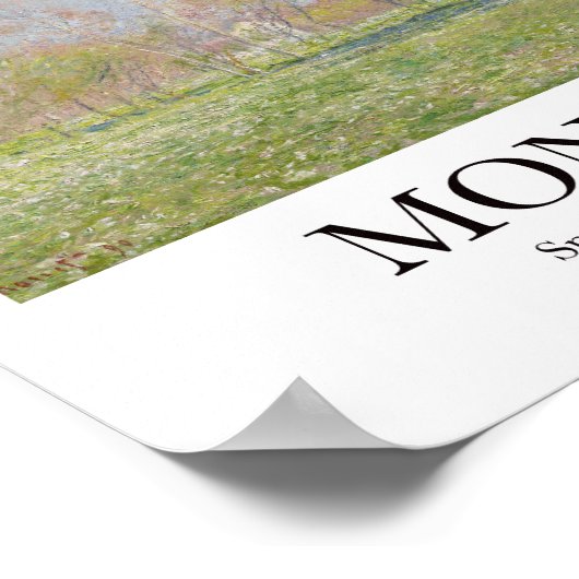 Poster Printemps Monet à Giverny Art Imprimer (Coin)