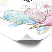 Poster Printemps Pâques Joyeux Anniversaire Camion Bunny (Coin)