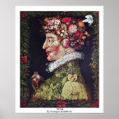 Poster Printemps Par Giuseppe Arcimboldo (Devant)