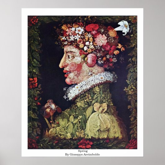 Poster Printemps Par Giuseppe Arcimboldo (Devant)