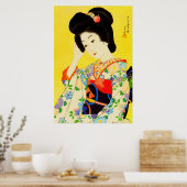 Poster Printemps qui part Kawase Hasui 1925 (Cuisine)