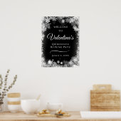 Poster Printemps Quinceanera Anniversaire Snowflake Bienv (Cuisine)