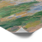 Poster Printemps sur la Seine par Monet Impressionniste (Coin)