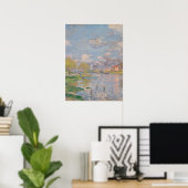 Poster Printemps sur la Seine par Monet Impressionniste (Bureau à domicile)