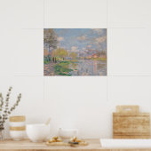 Poster Printemps sur la Seine par Monet Impressionniste (Cuisine)