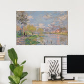 Poster Printemps sur la Seine par Monet Impressionniste (Bureau à domicile)