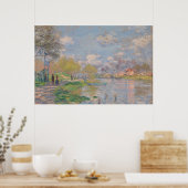 Poster Printemps sur la Seine par Monet Impressionniste (Cuisine)