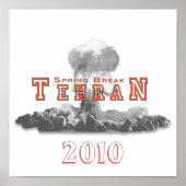 Poster Printemps Téhéran, bombe nucléaire, Nuke (Devant)