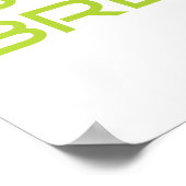 Poster Printemps vert Focus Croire Respire (Coin)