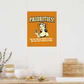 Poster Priorités : Vous pouvez toujours réintégrer une cl (Cuisine)