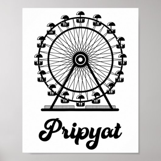 Poster Pripyat Ukraine With Ferris Wheel (Devant)
