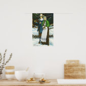 Poster Priscilla et scène John Alden (Cuisine)