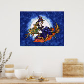 Poster Priscilla Witch Halloween Art Imaginaire (Cuisine)