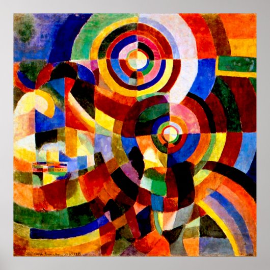 Poster Prises électriques par Sonia Delaunay (Devant)