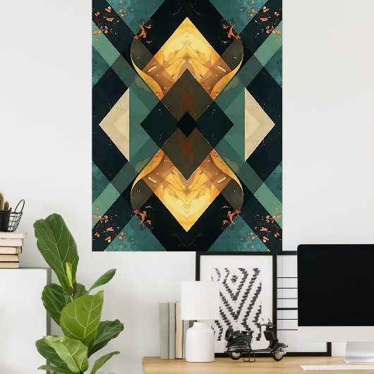 Poster Prisme d'Ambre Émeraude (Bureau à domicile)