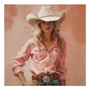 Poster Prisme de Prairie : Cowgirl Wall Art