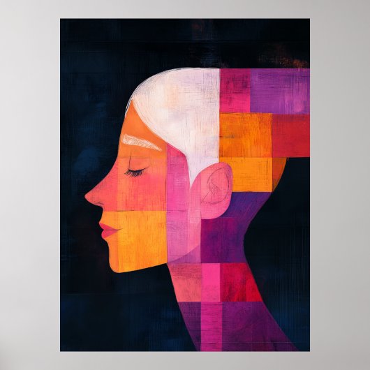 Poster Prisme de son profil — Réalisme abstrait (Devant)