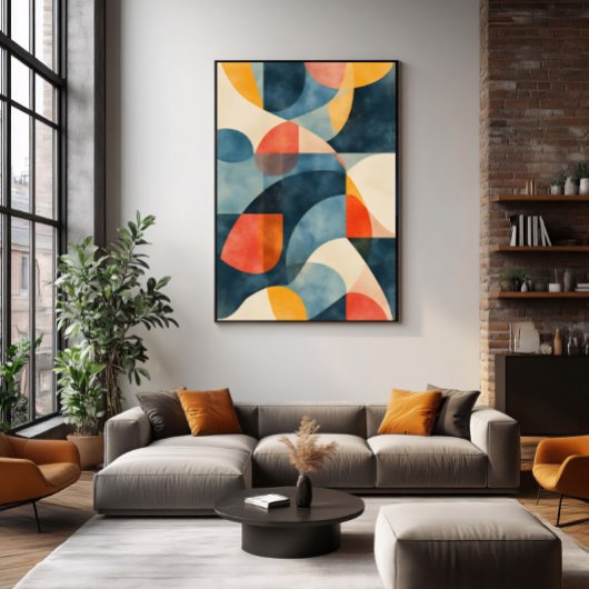 Poster Prisme Dimensionnel Vibrant
