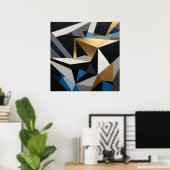 Poster Prisme Géométrique de Luxe (Bureau à domicile)