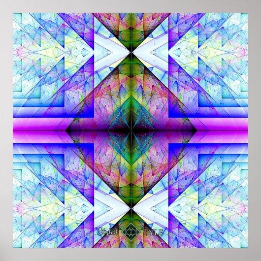 Poster Prisme triangulaire inversé (Devant)
