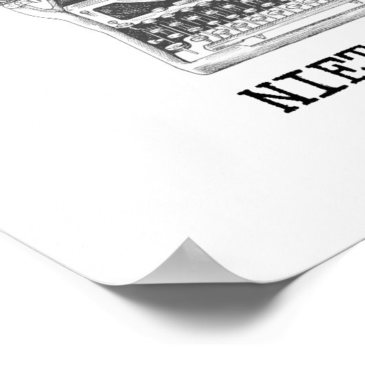 Poster Prison and REFUGE philosophy quote by Nietzsche (Coin)