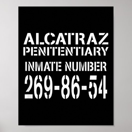 Poster Prison d'Alcatraz Drôle costume de prisonnier Hall (Devant)