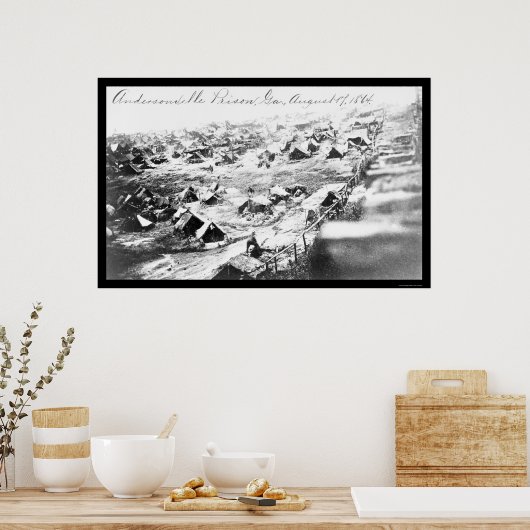 Poster Prison d'Andersonville, GA 1864 (Cuisine)