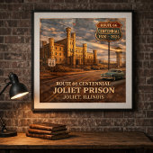 Poster Prison de Joliet Route 66 Chicago
