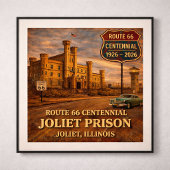 Poster Prison de Joliet Route 66 Chicago