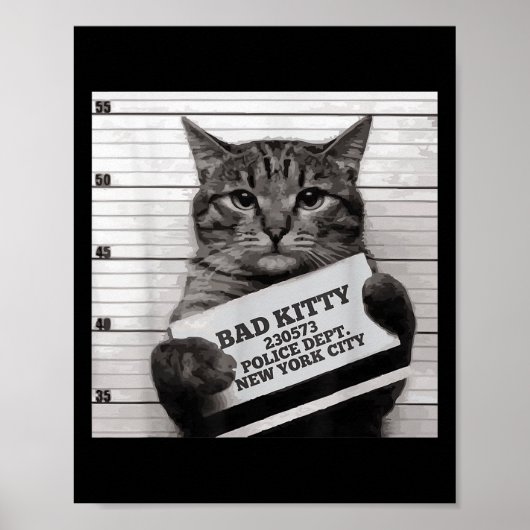 Poster Prison De Prison De Chat Prisonnier Bad Kitty Mugs (Devant)