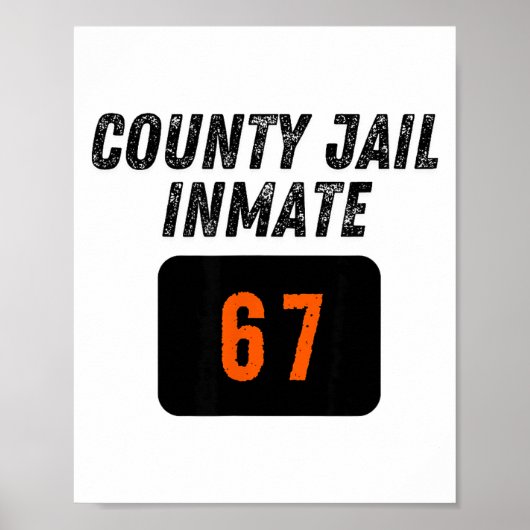 Poster Prison du comté Prisonnier 67 Halloween Drôle Homm (Devant)