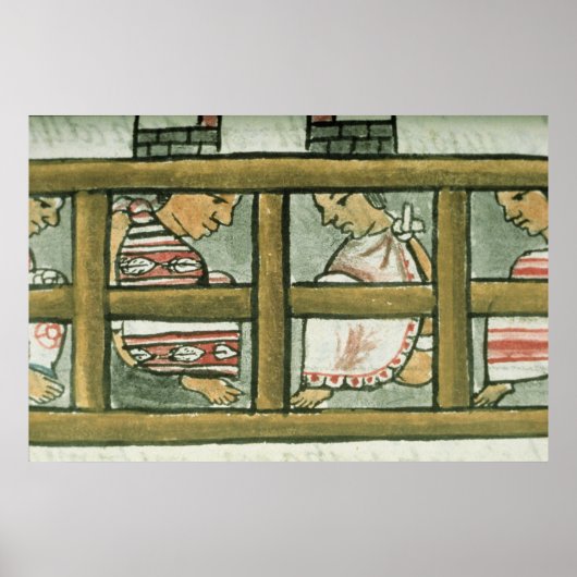 Poster Prisonniers aztèques, du 'Codex florentin' (Devant)