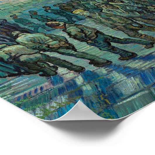 Poster Prisonniers Exercice par Vincent Van Gogh (Coin)