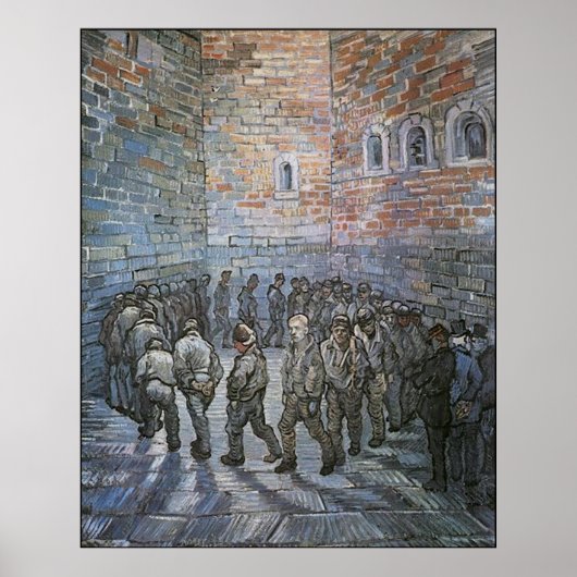 Poster Prisonniers Exercice par Vincent van Gogh (Devant)